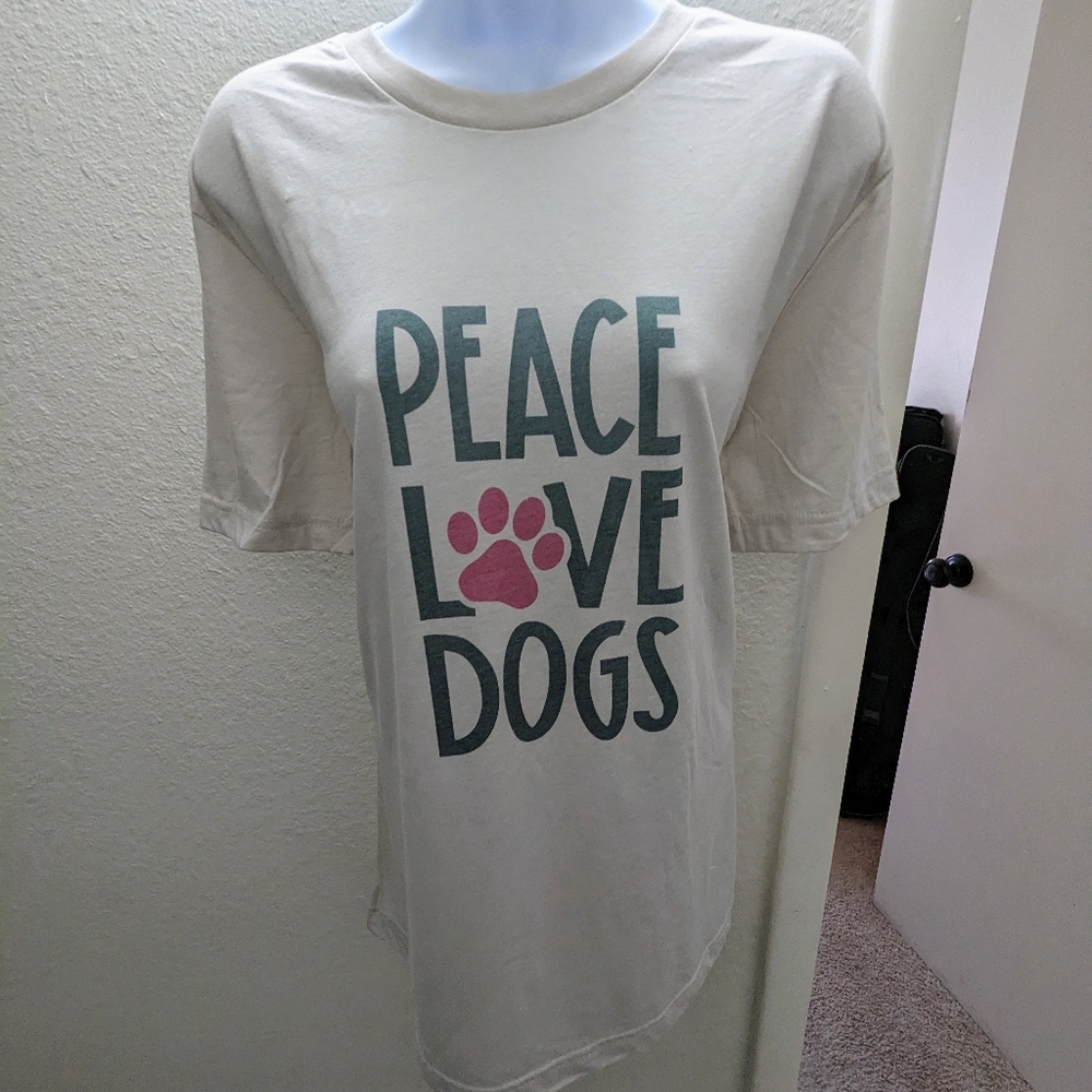 Peace Love Dogs tee shirt